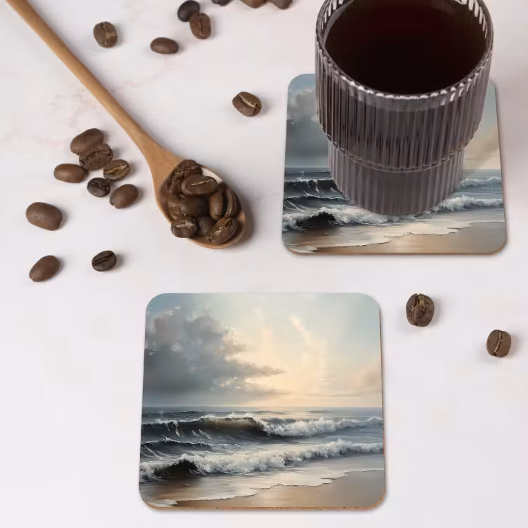 Onderzetter - Strand - Zee - Zonsondergang — 4