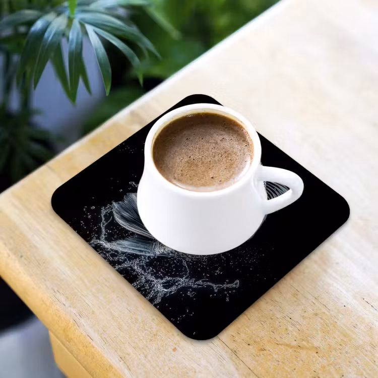 Onderzetter - Vis - Koi - Zwart - Water — 2