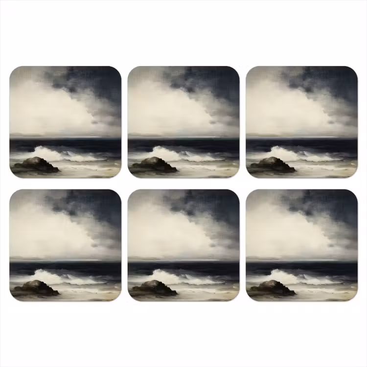 Onderzetter - Zee - Rotsen - Storm — 1