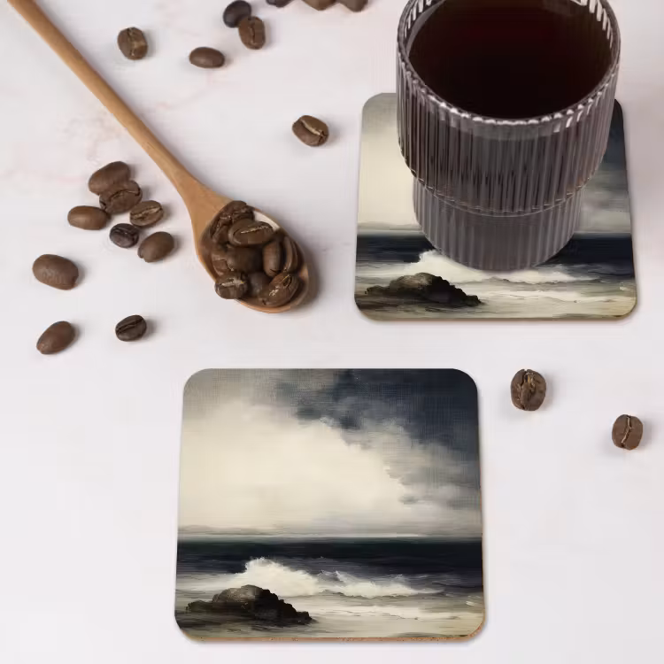 Onderzetter - Zee - Rotsen - Storm — 4