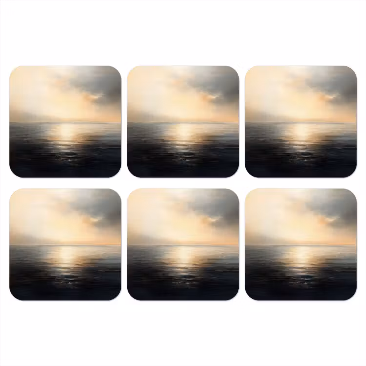 Onderzetter - Zon - Horizon - Zee — 1