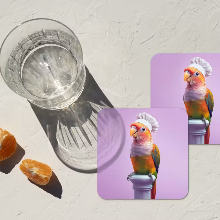 Onderzetter - Papegaai - Koksmuts - Pilaar - Vogel — 3