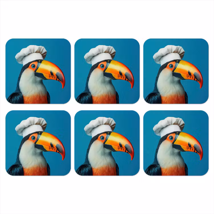 Onderzetter - Toekan - Papegaai - Vogel - Koksmuts — 1