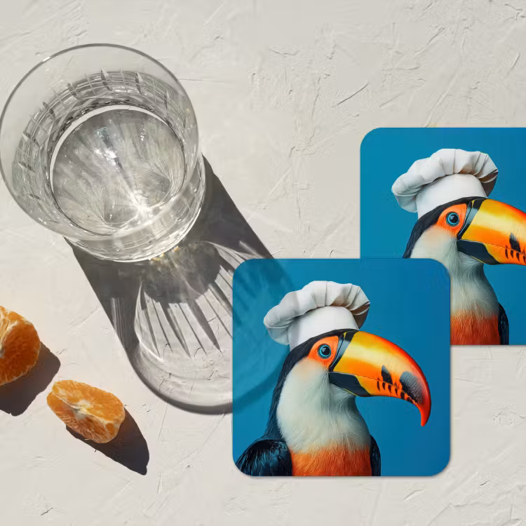 Onderzetter - Toekan - Papegaai - Vogel - Koksmuts — 3
