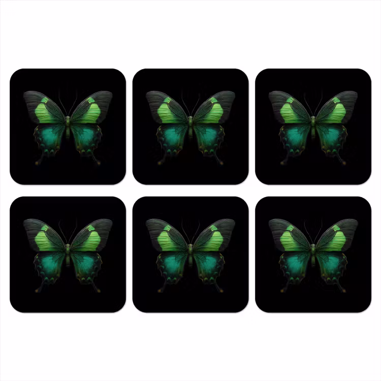 Onderzetter​ - Vlinder - Groen - Opvallend — 1