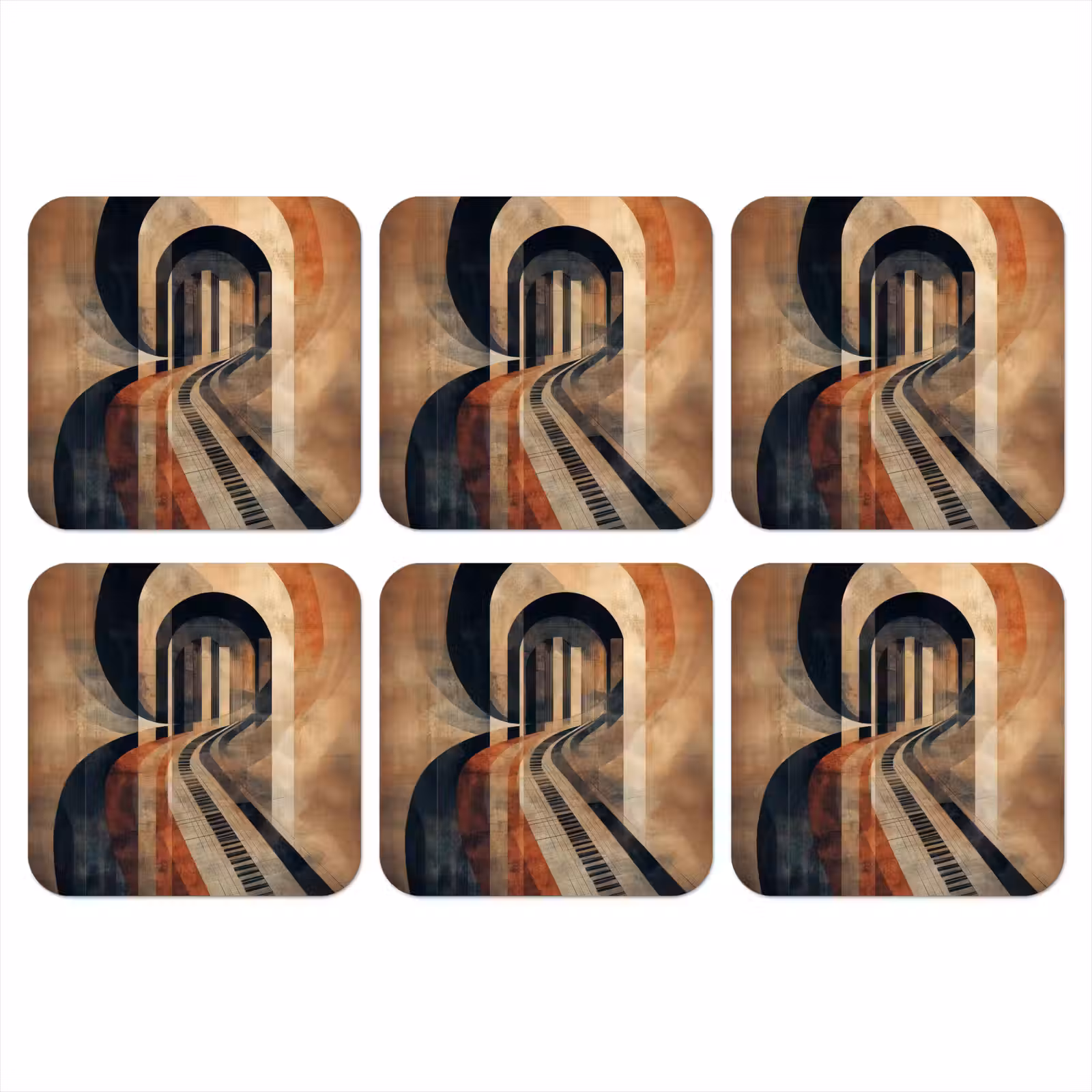 Onderzetter - Piano - Toetsen - Abstract — 1