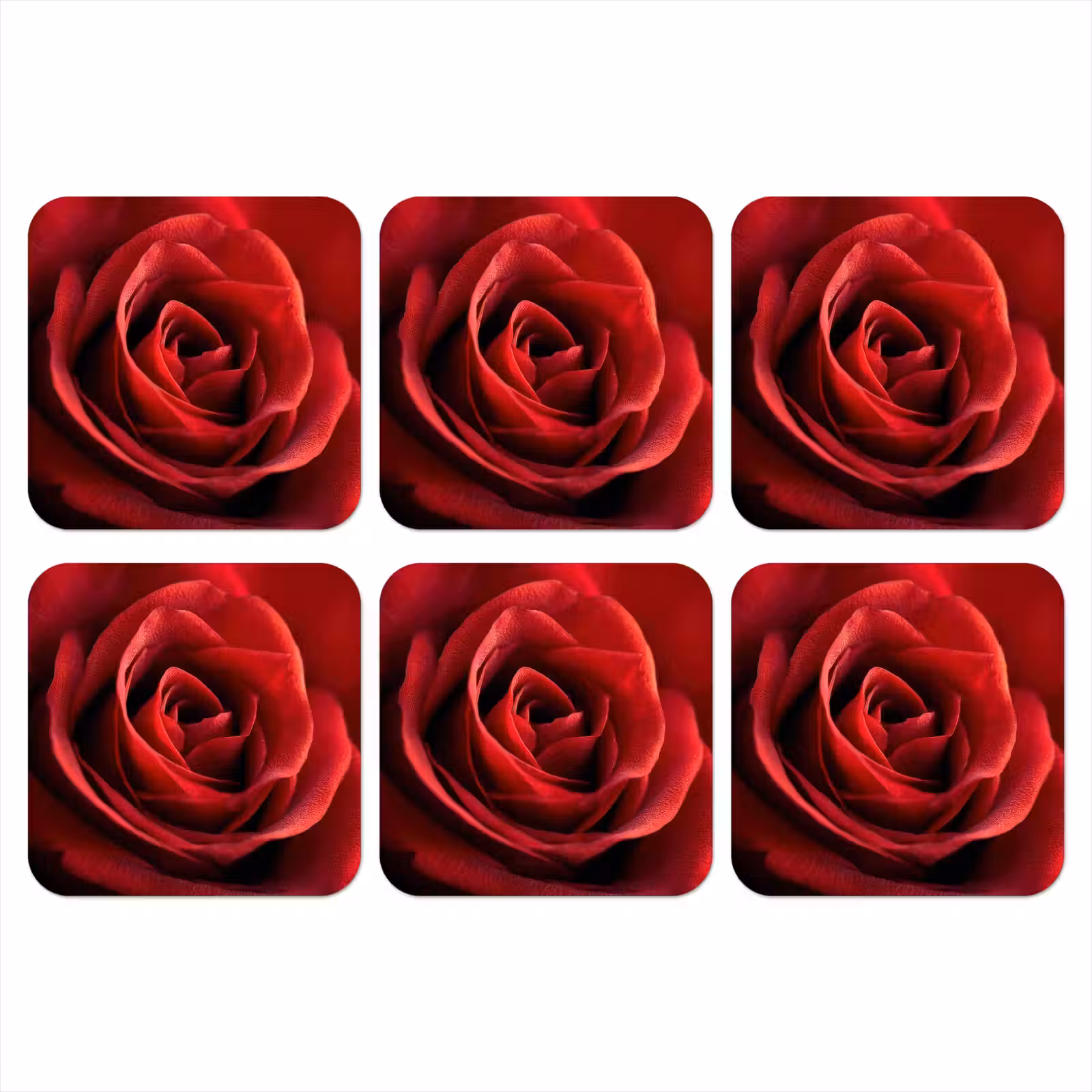 Onderzetter - Rood - Roos - Romantisch — 1