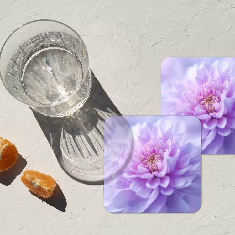 Onderzetter - Paars - Dahlia - Dromerig — 3