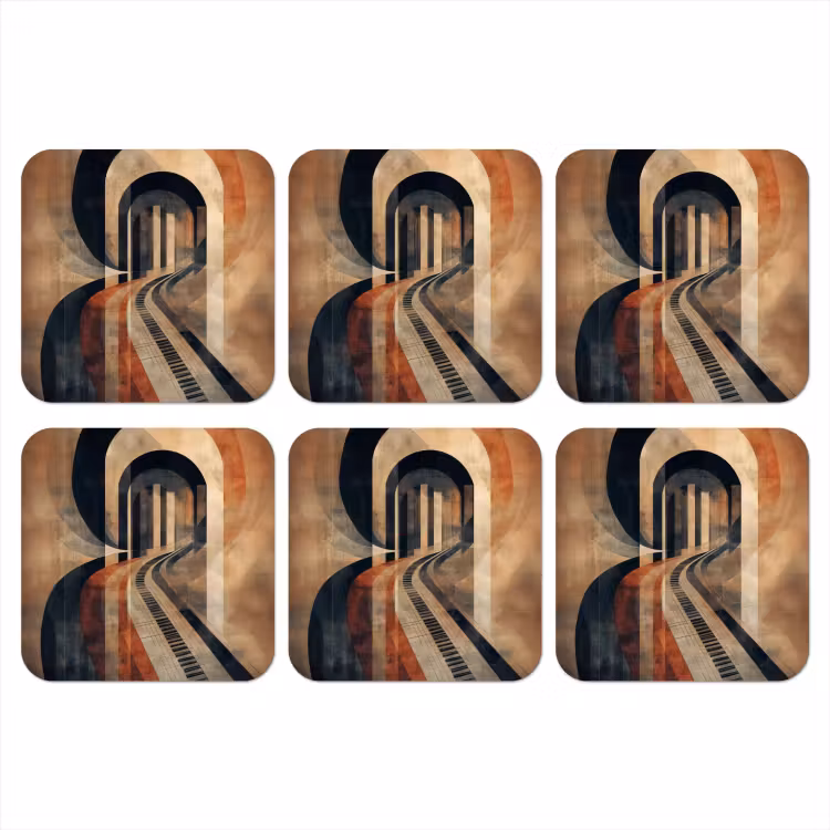 Onderzetter - Piano - Toetsen - Abstract — 1