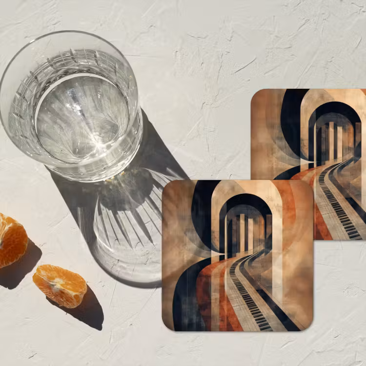 Onderzetter - Piano - Toetsen - Abstract — 3