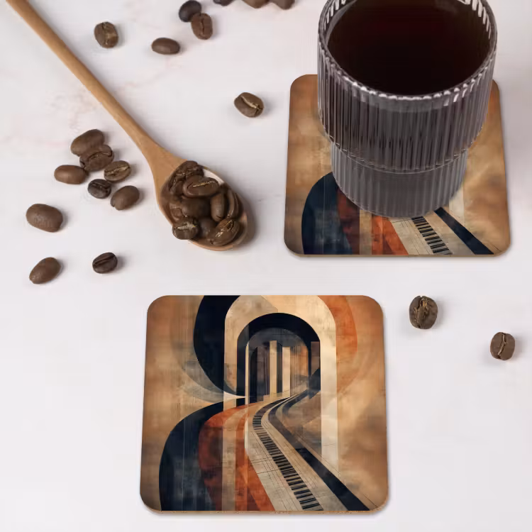 Onderzetter - Piano - Toetsen - Abstract — 4