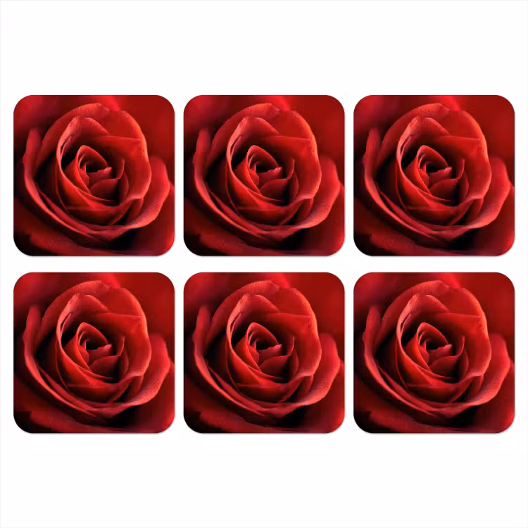 Onderzetter - Rood - Roos - Romantisch — 1