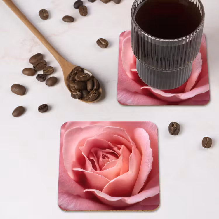 Onderzetter - Roze - Roos - Romantisch — 4
