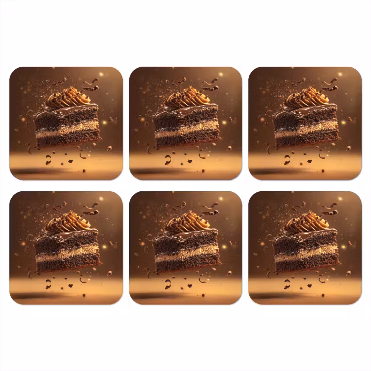 Onderzetter - Taart - Chocolade - Eten - Brownie — 1