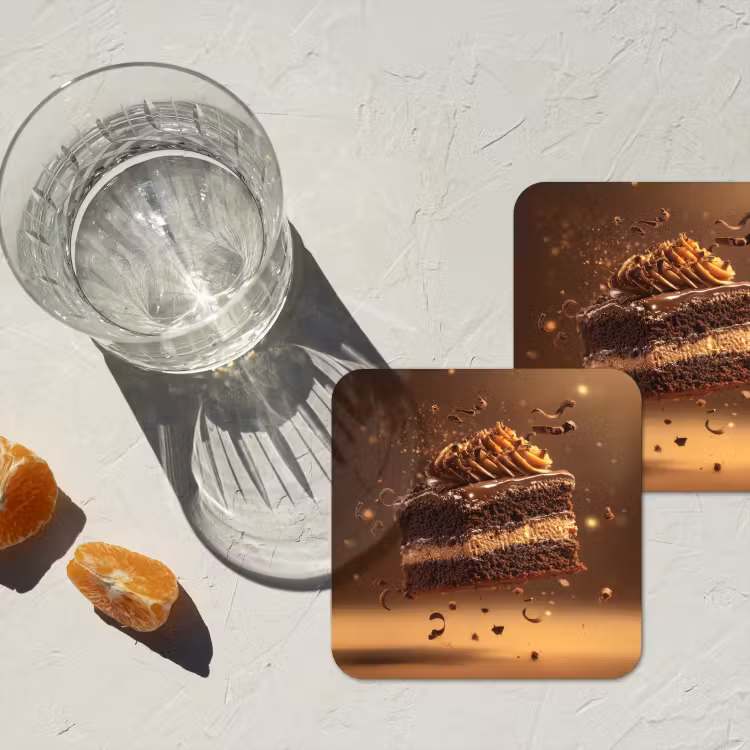 Onderzetter - Taart - Chocolade - Eten - Brownie — 3