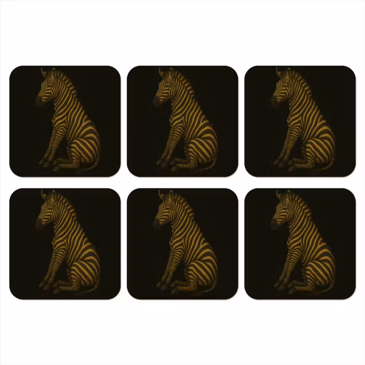 Onderzetter - Zebra - Strepen - Goud — 1