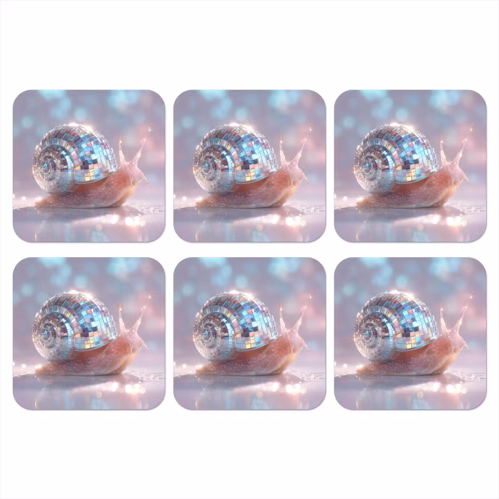 Onderzetter - Slak - Disco - Mozaïek - Blauw — 1
