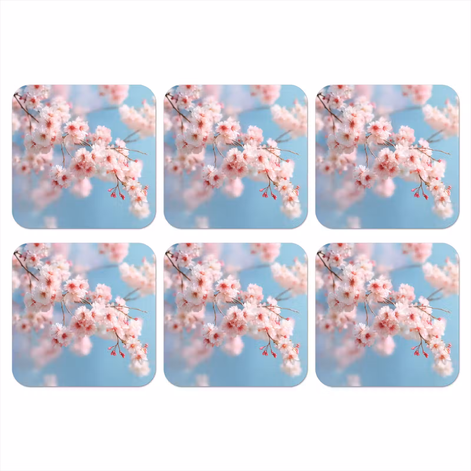 Onderzetter - Takken - Bloesems - Roze — 1