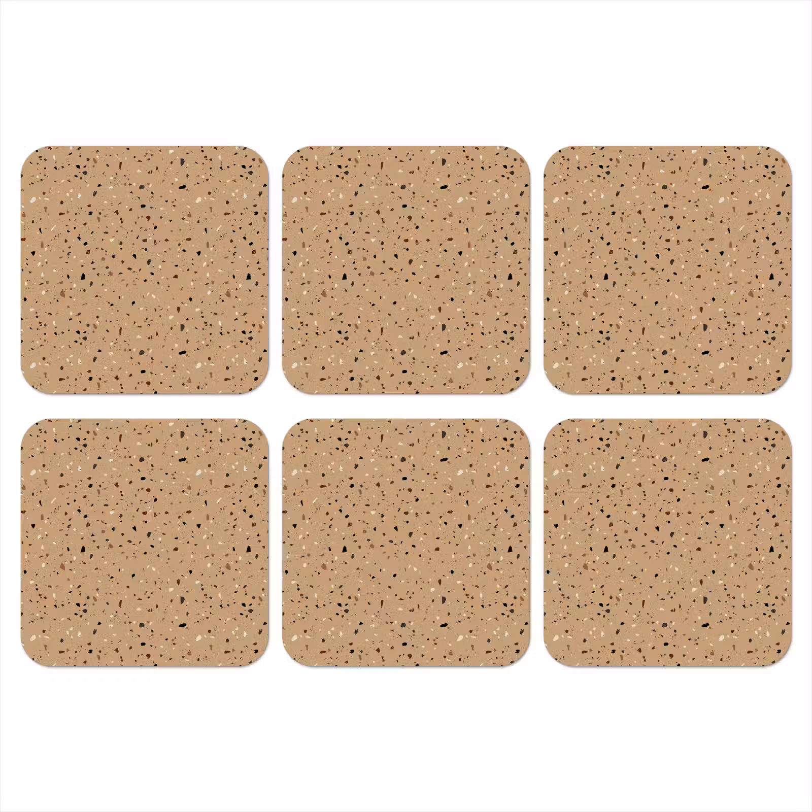 Onderzetter - Terrazzo - Patroon - Beige — 1