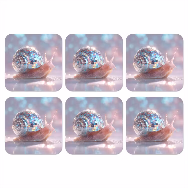 Onderzetter - Slak - Disco - Mozaïek - Blauw — 1