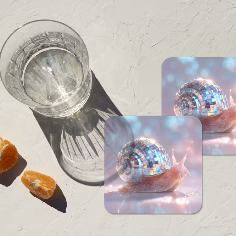 Onderzetter - Slak - Disco - Mozaïek - Blauw — 3
