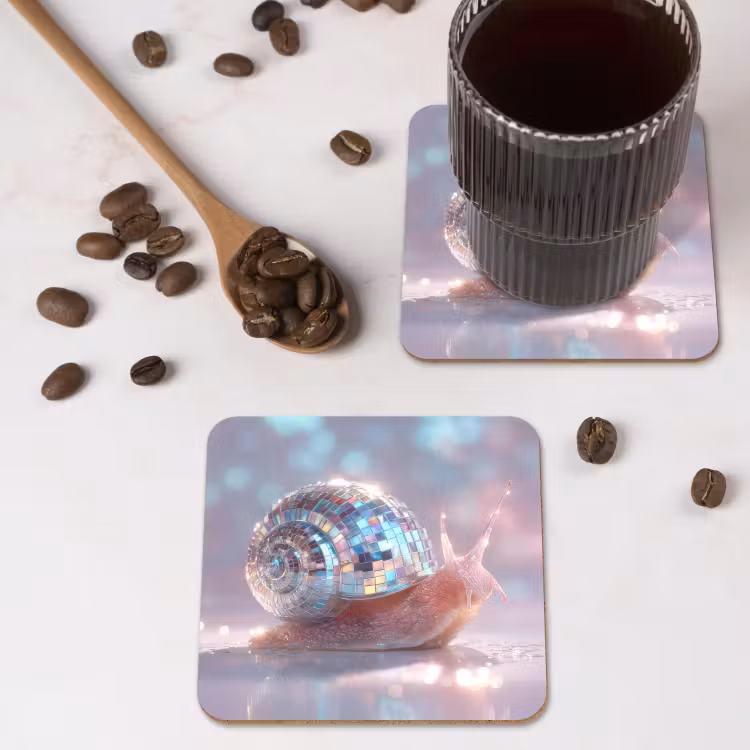 Onderzetter - Slak - Disco - Mozaïek - Blauw — 4