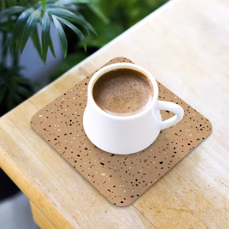 Onderzetter - Terrazzo - Patroon - Beige — 2