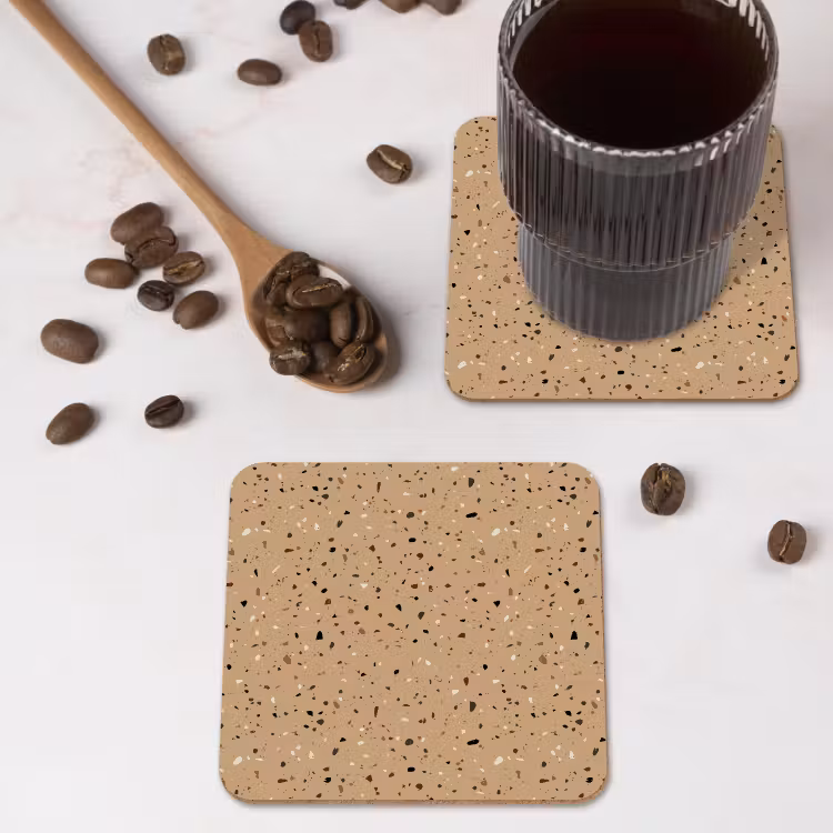 Onderzetter - Terrazzo - Patroon - Beige — 4