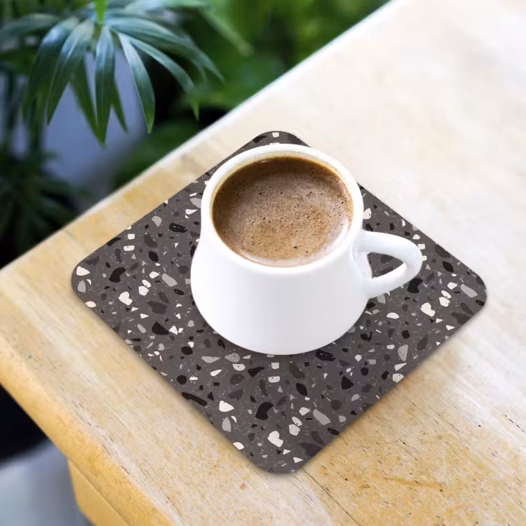 Onderzetter - Terrazzo - Patroon - Grijs — 2
