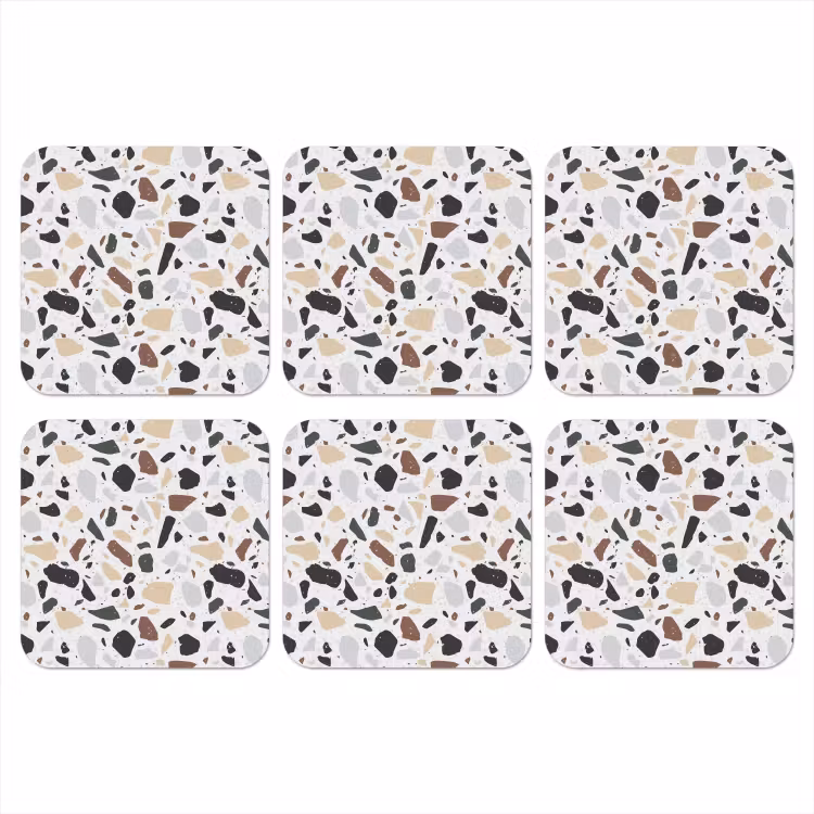 Onderzetter​ - Terrazzo -  Patroon - Kleurrijk - Klei — 1