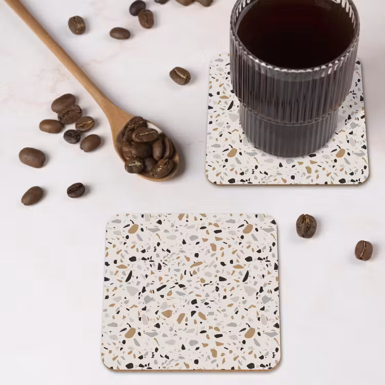 Onderzetter - Terrazzo - Patroon - Staal — 4