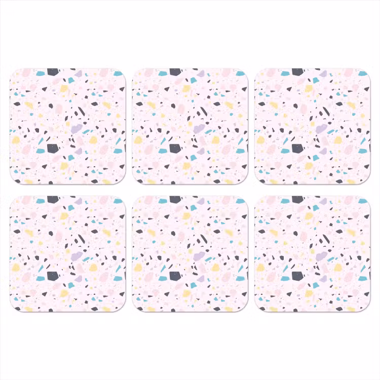 Onderzetter - Terrazzo - Patroon - Zacht - Snoep — 1