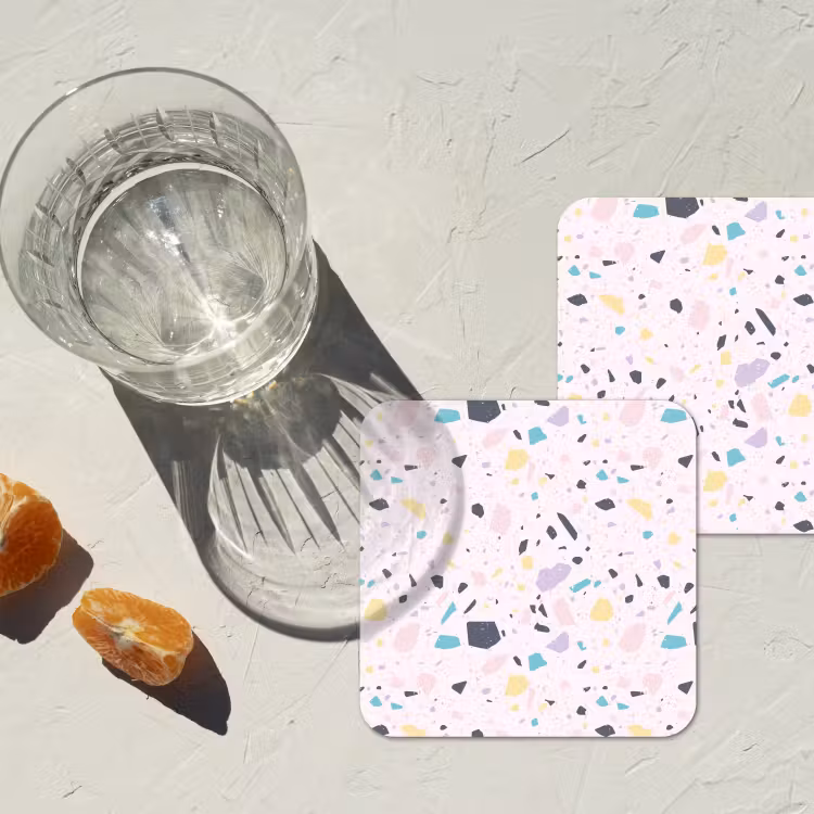 Onderzetter - Terrazzo - Patroon - Zacht - Snoep — 3