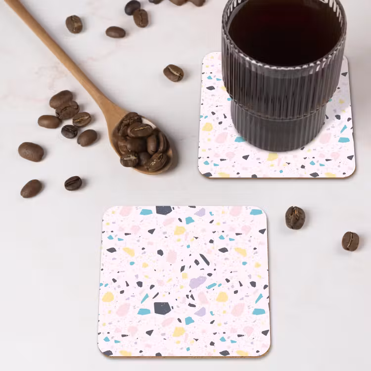 Onderzetter - Terrazzo - Patroon - Zacht - Snoep — 4