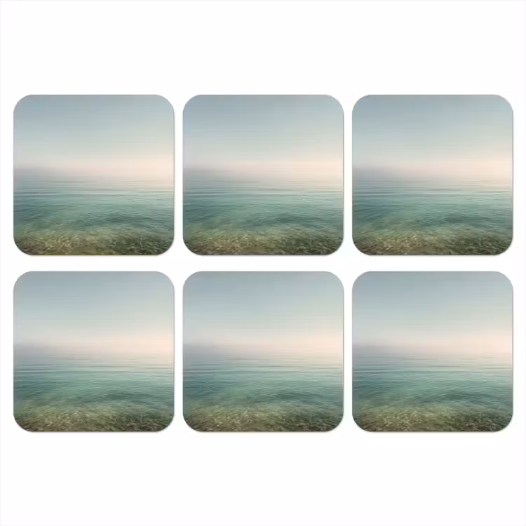 Onderzetter - Zee - Horizon - Blauw - Mist — 1