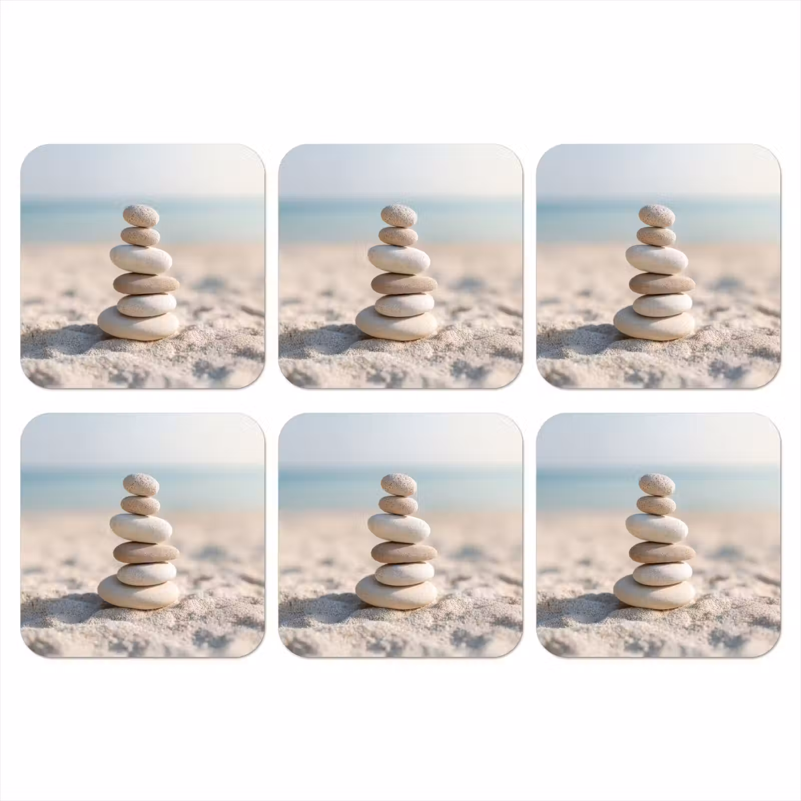 Onderzetter - Stenen - Stapel - Zand - Zee — 1