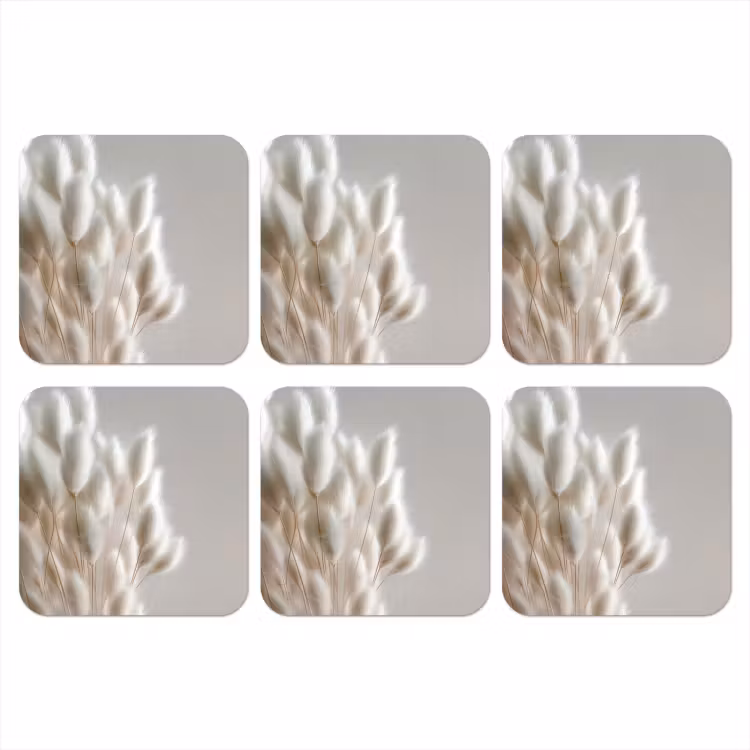 Onderzetter - Pluimen - Beige - Minimalistisch — 1