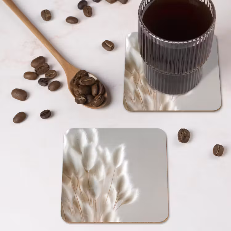 Onderzetter - Pluimen - Beige - Minimalistisch — 4