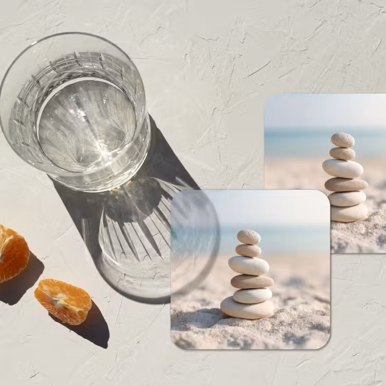 Onderzetter - Stenen - Stapel - Zand - Zee — 3