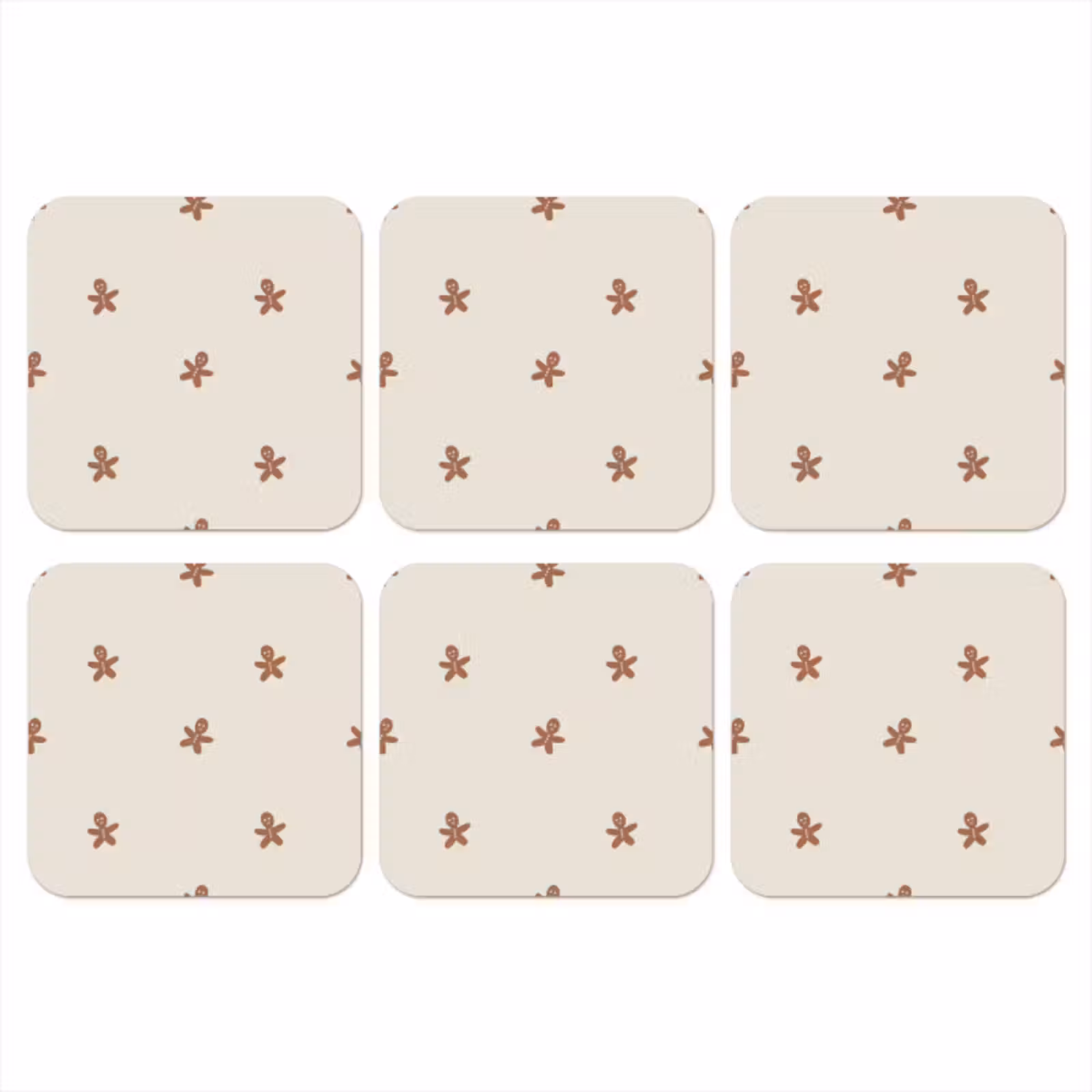 Onderzetter - Patroon - Koekjes - Beige — 1