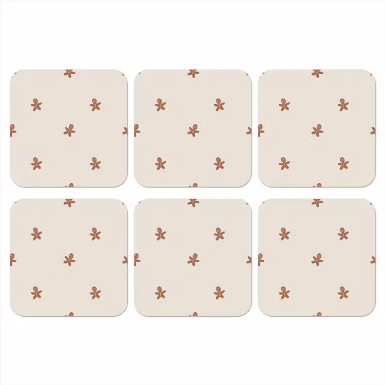 Onderzetter - Patroon - Koekjes - Beige — 1