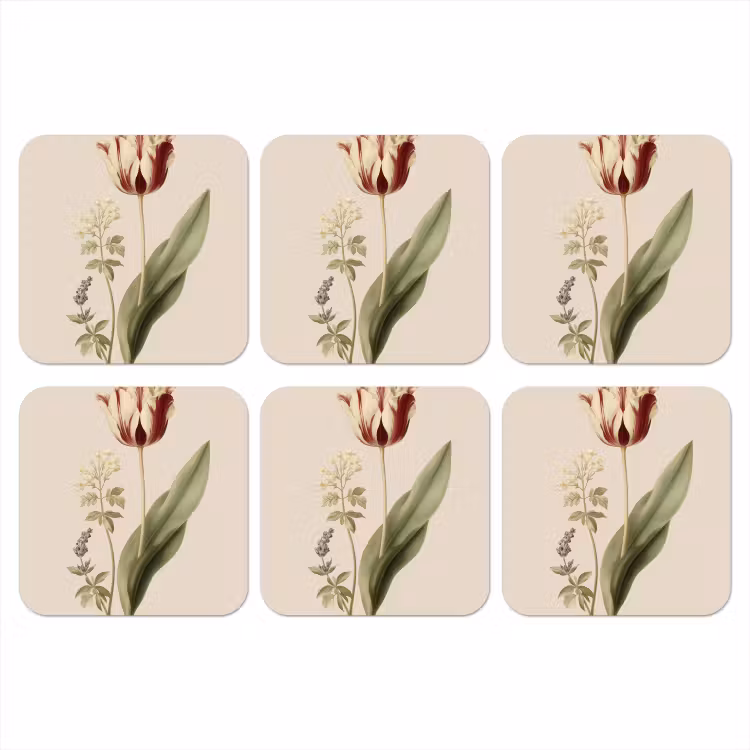 Onderzetter - Tulp - Minimalistisch - Beige — 1