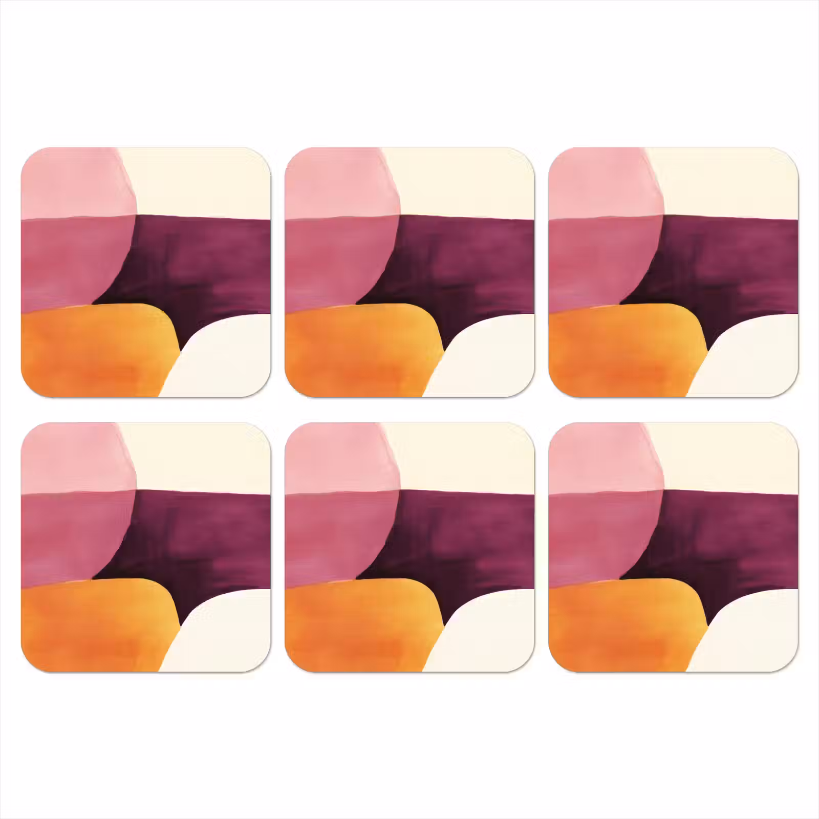 Onderzetter - Vormen - Abstract - Kleurrijk — 1