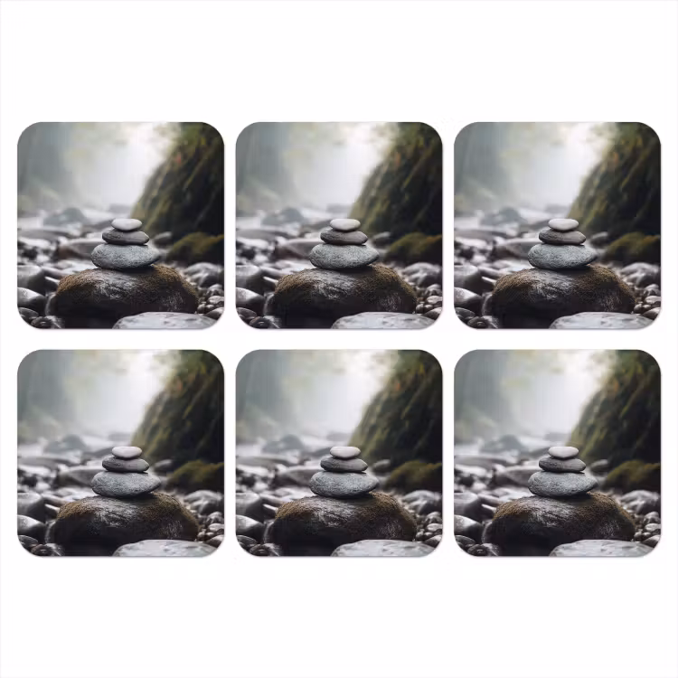 Onderzetter - Stenen - Stapel - Natuur — 1