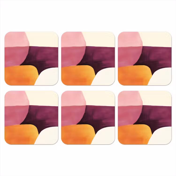 Onderzetter - Vormen - Abstract - Kleurrijk — 1