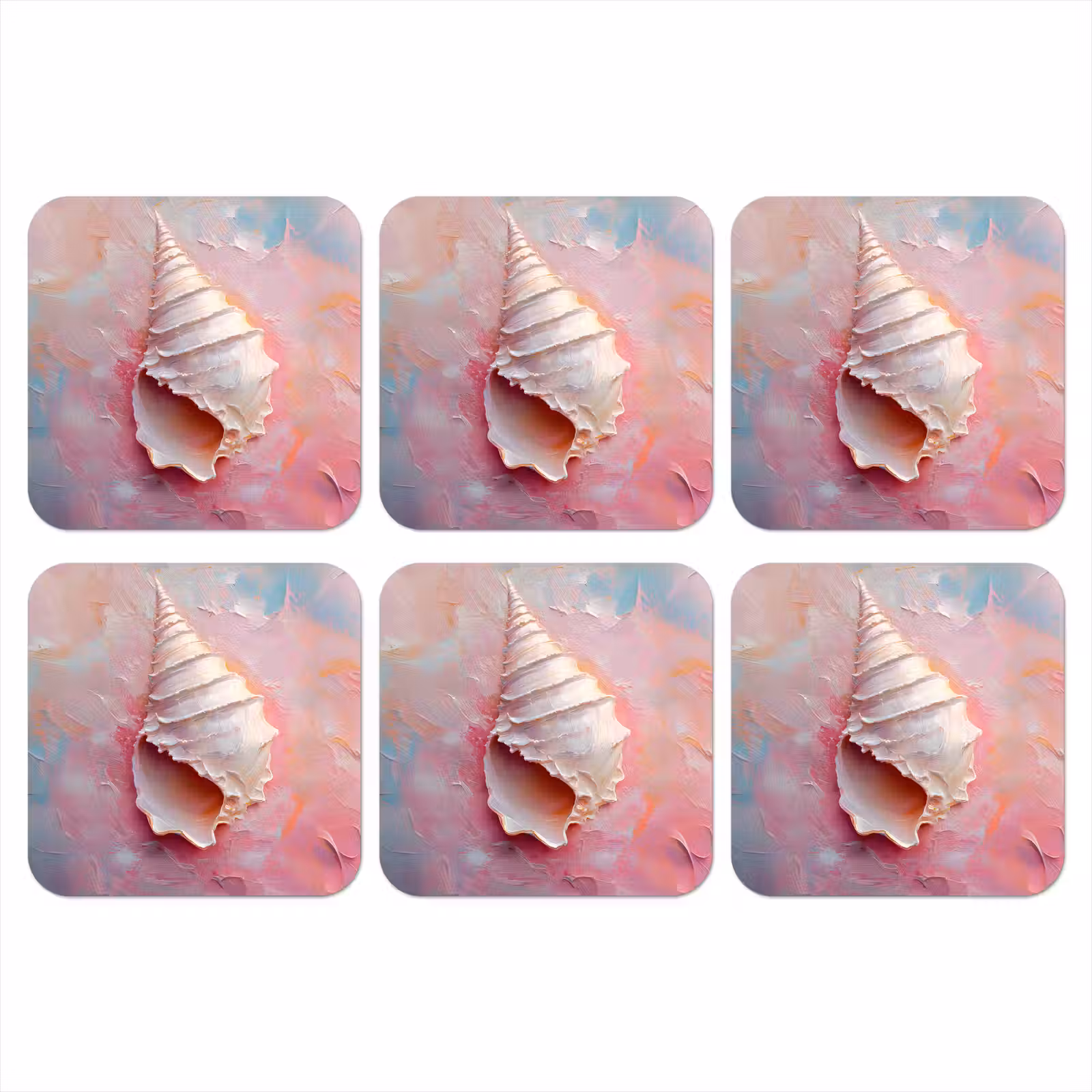 Onderzetter - Schelp - Pastel - Pink — 1