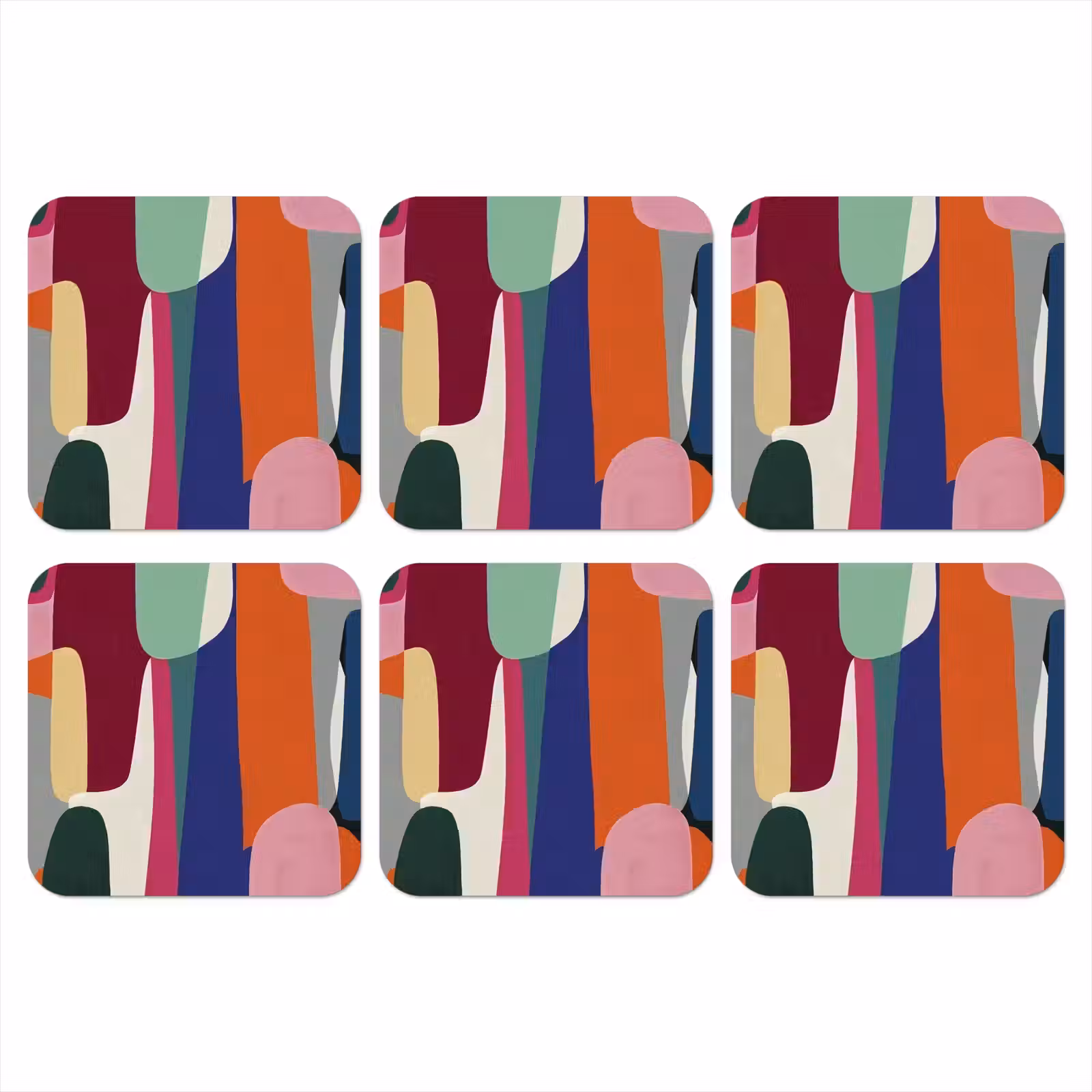 Onderzetter - Vormen - Ritmisch - Kleuren - Abstract — 1