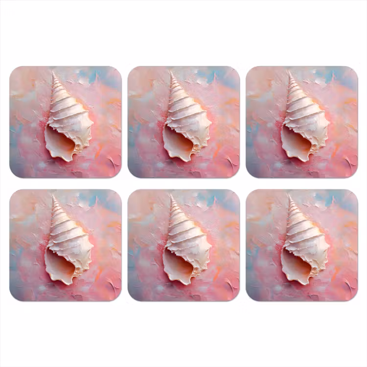 Onderzetter - Schelp - Pastel - Pink — 1