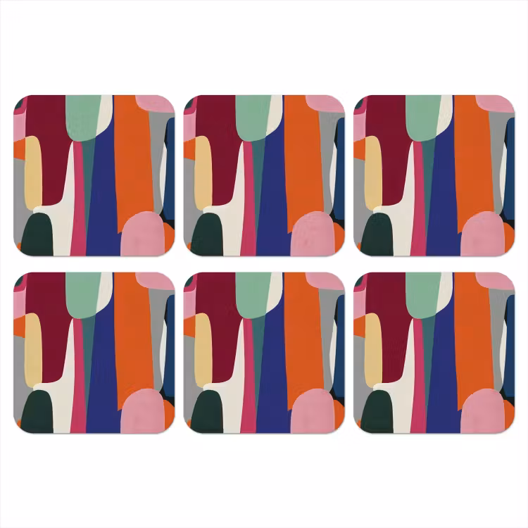 Onderzetter - Vormen - Ritmisch - Kleuren - Abstract — 1