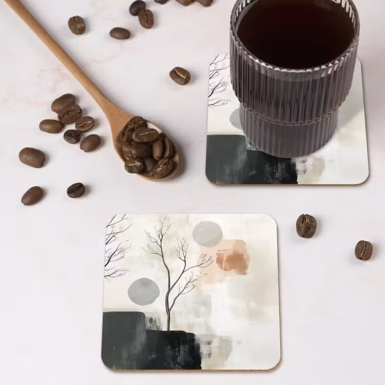 Onderzetter - Wabi sabi - Beige - Plant — 4